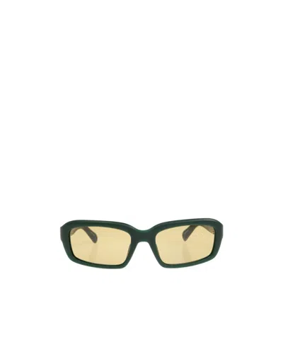 Jacquemus Rectangular Sunglasses In Green