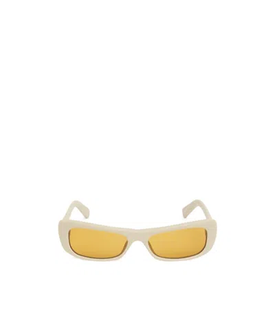 Jacquemus Rectangular Sunglasses In Sand
