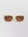 Jacquemus Rectangular Sunglasses With Thick Arms And Gold Detail