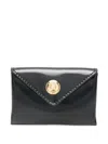 Jacquemus Rectangular Vitello Leather Clutch In Black