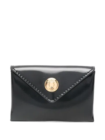 Jacquemus Rectangular Vitello Leather Clutch In Black