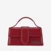 Jacquemus Rectangular Smooth Top Handle Shoulder Bag In Red