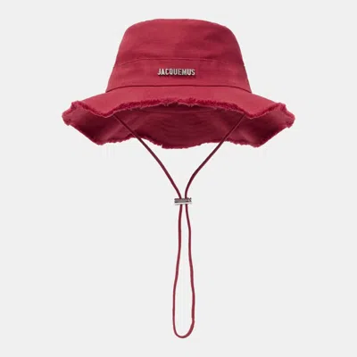 Pre-owned Jacquemus Red Canvas Le Bob Artichaut Hat One Size