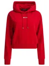 Jacquemus Hoodie With Logo Patch In Red
