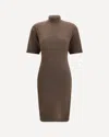 Jacquemus La Robe Maille Castagna In Brown