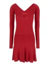 Jacquemus La Pralù Mini Dress In Red