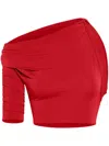 Jacquemus Le Haut Drapeado In Red