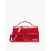 Jacquemus Schultertasche Le Grand Bambino Aus Lackleder In Red