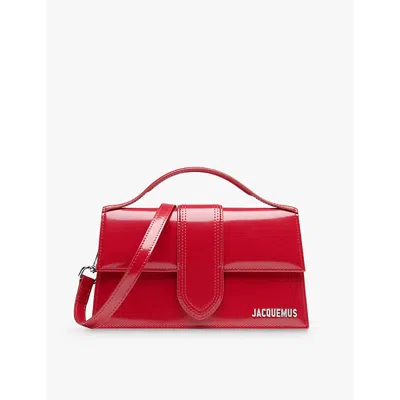 JACQUEMUS WOMENS RED LE GRAND BAMBINO LEATHER TOP-HANDLE BAG