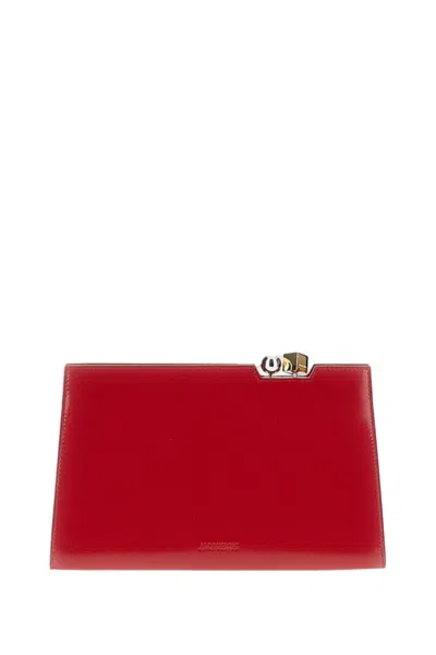 Jacquemus Red Le Salon Pochette Clutch Bag