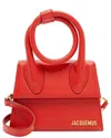 Jacquemus Leather Le Chiquito Noeud Bag In Red