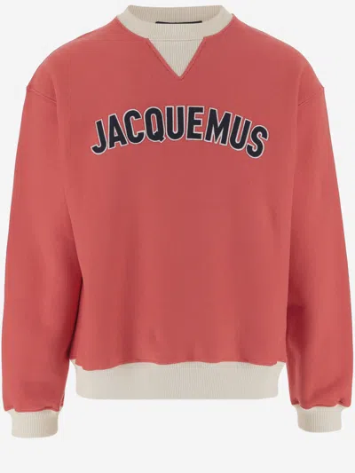 JACQUEMUS RED LOGO SWEATSHIRT