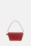 Jacquemus Red Rond Carre Shoulde Bag In Red