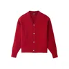 Jacquemus Le Cardigan Doppio Wool Blend Cardigan In Red