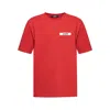 Jacquemus Round Neck Short Sleeve T-shirt In Red