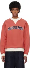 JACQUEMUS RED 'THE BASEBALL' SWEATSHIRT
