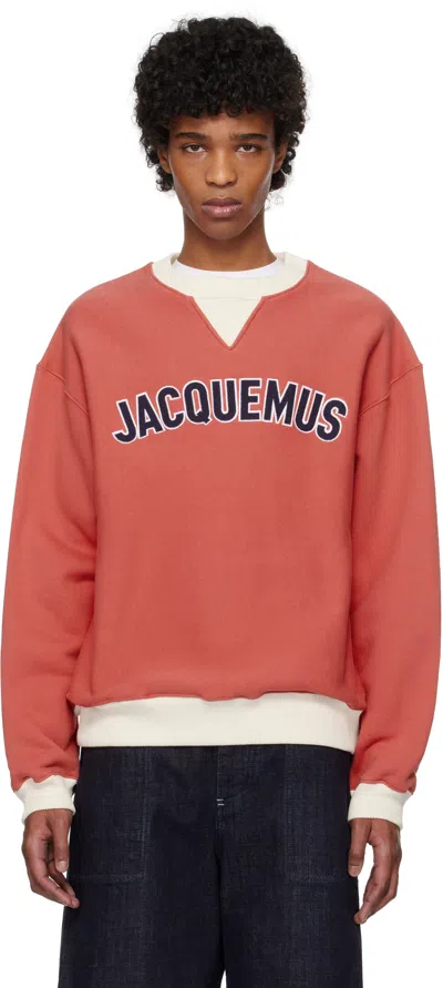 JACQUEMUS RED 'THE BASEBALL' SWEATSHIRT