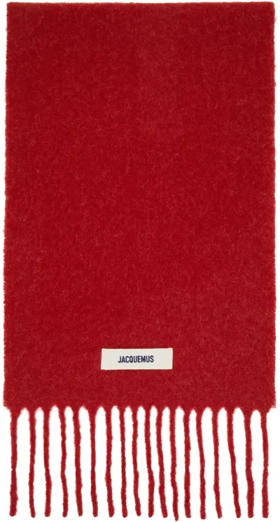 Jacquemus Red 'the Carro' Scarf