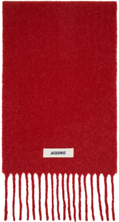 Jacquemus Red 'the Carro' Scarf