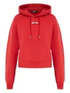 Jacquemus Hoodie With Logo Patch In Red