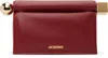Jacquemus Red 'the Rond Carré' Clutch