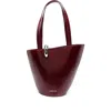 Jacquemus Le Bambola Moyen Leather Shoulder Bag In Red