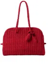 Jacquemus Medium Le Turismo Raffia Shoulder Bag In Red