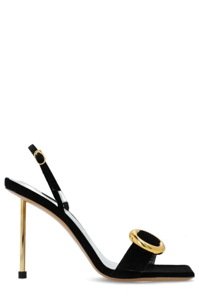 Jacquemus Regalo Heeled Sandals In Black