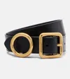 Jacquemus Regalo Leather Belt In Black
