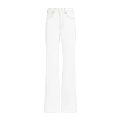 Jacquemus Regenerative Cotton White Jeans For Women | Ss24 Collection