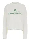 Jacquemus White Sweater With Logo Embroidered On The Front And Short Design In Cotton Woman