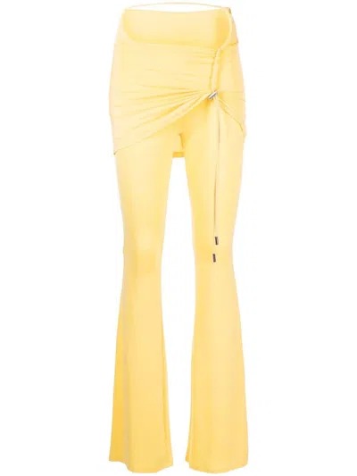 Jacquemus Resort Le Pantalon Espelho In Yellow