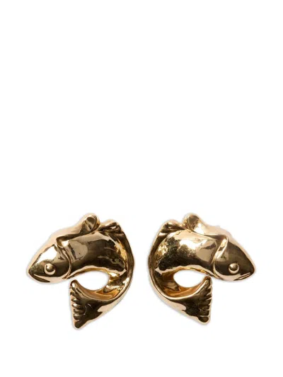 Jacquemus Resort Les Boucles Poisson Earrings In Gold