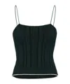 Jacquemus Rib Detail Vest In Black