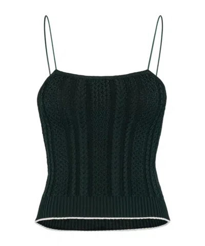 Jacquemus Rib Detail Vest In Black