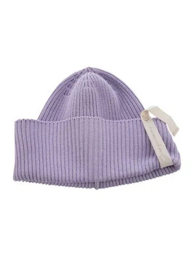 Pre-owned Jacquemus Rib Knit Beanie In Purple