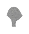 Jacquemus Rib Knitted Hood In Gray