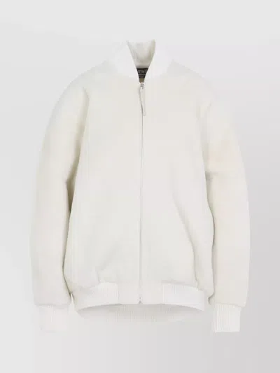 Jacquemus Le Blouson Pilou Bomber Jacket In White