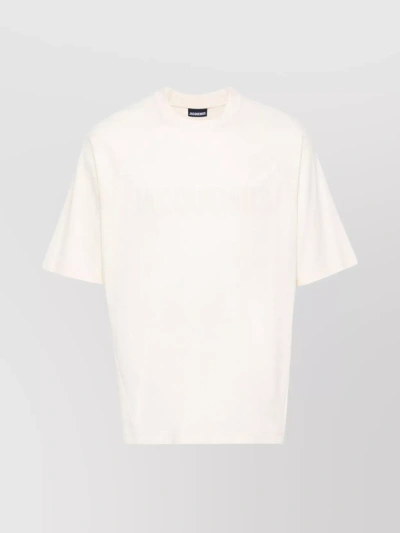 Jacquemus Le Typo Raglan T-shirt In Light Beige