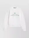 Jacquemus Crewneck Sweatshirt With Front Print And Ribbed Details