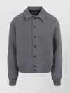 Jacquemus Mens Grey Feltro Pointed-collar Wool Bomber Jacket In Gray