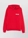 Jacquemus Le Hoodie Gros Grain Sweatshirt In Red