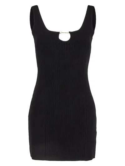 Jacquemus Knitted Dress In Black
