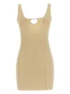 Jacquemus Scalloped Mini Dress In Ivory