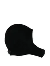 Jacquemus Ribbed-knit Balaclava Hat In Black