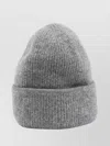 Jacquemus Ribbed Knit Beanie With Contrasting Folded Brim