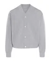 Jacquemus Butonne Long-sleeved Cardigan In Gray