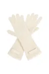 Jacquemus Ribbed Knit Gloves With Extended Cuff Detail In Multi