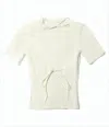 Jacquemus Ribbed Knit Sweater With Triangular Cut-outs In White