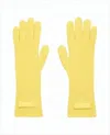 Jacquemus Ribbed Knit Yellow Gloves With Long Cuff In Yellow